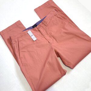 J. Crew NEW 770 Straight Fit Stretch Chinos Men's 32x30 Coral